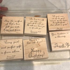 Stampin' Up inspirational stamps